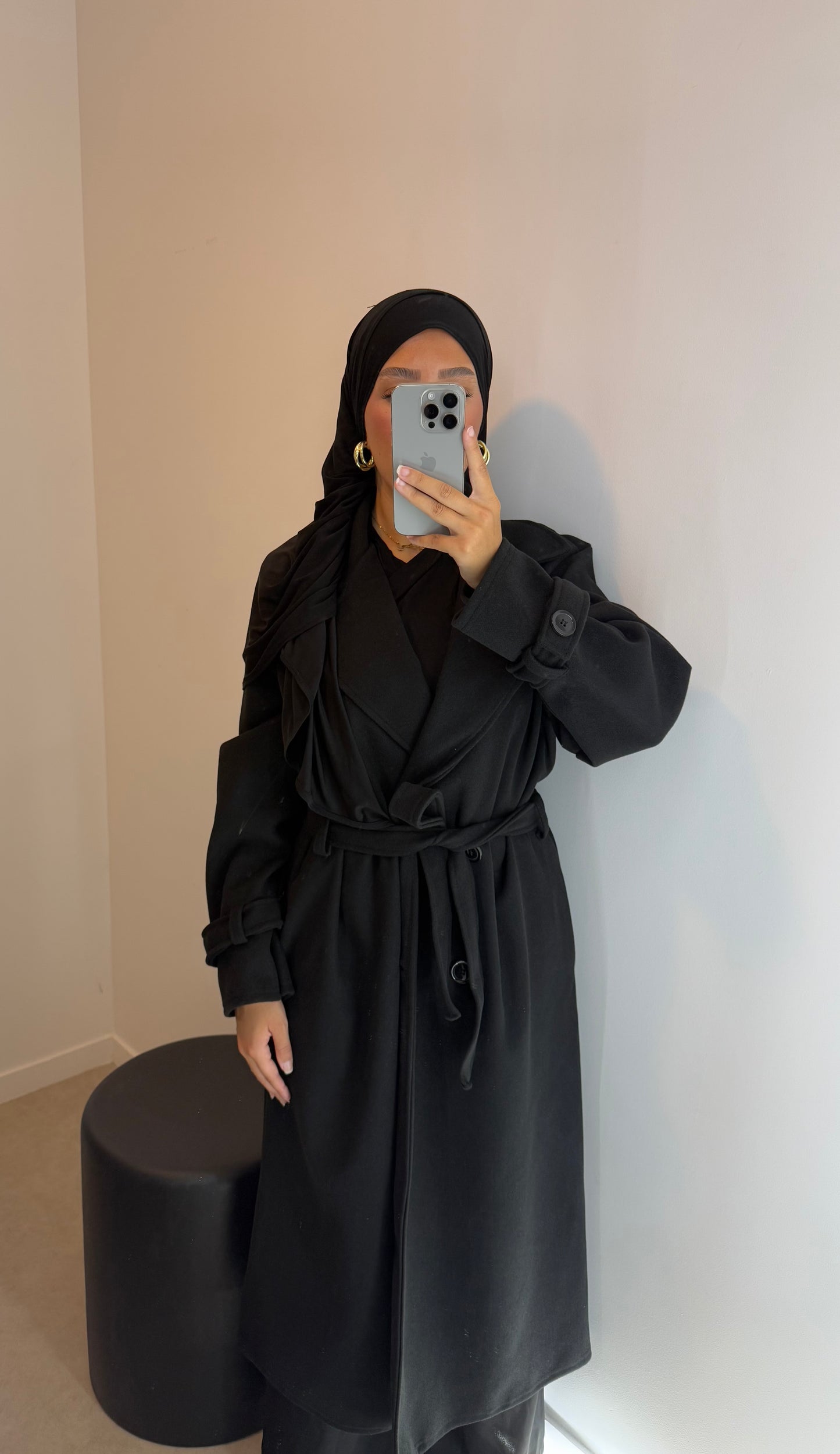 Manteau trench noir