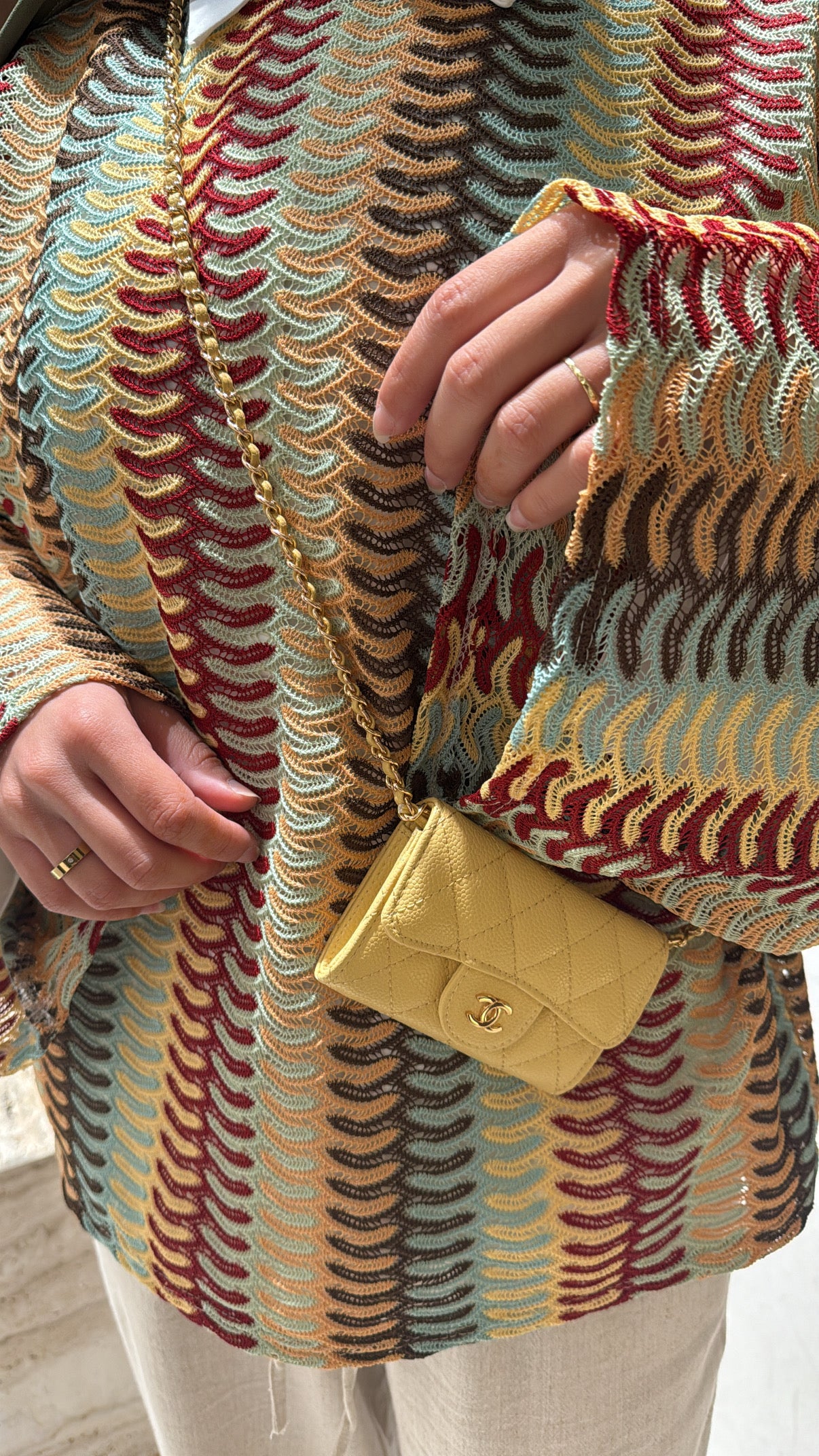 Haut tricot tricolore