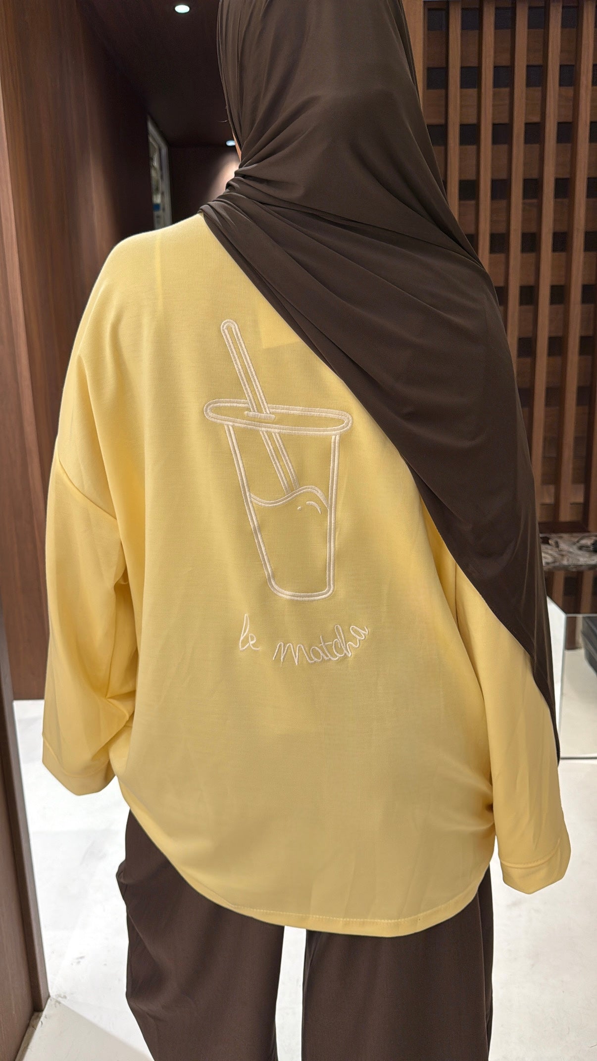 Tee shirt matcha jaune