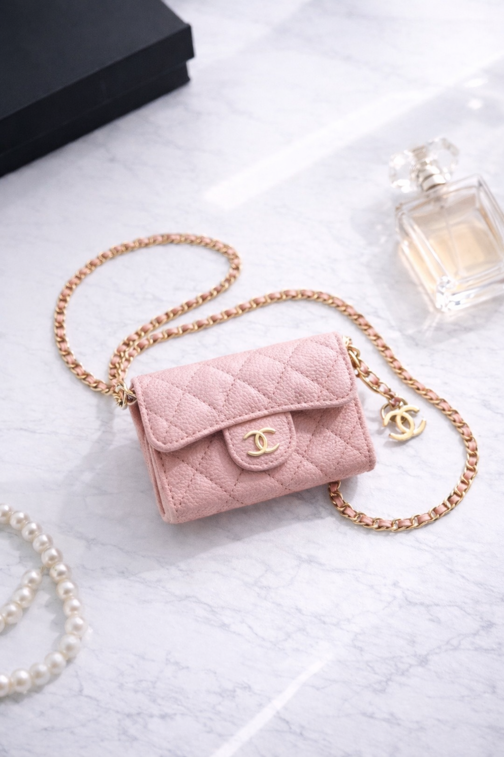 Mini sac cc rose