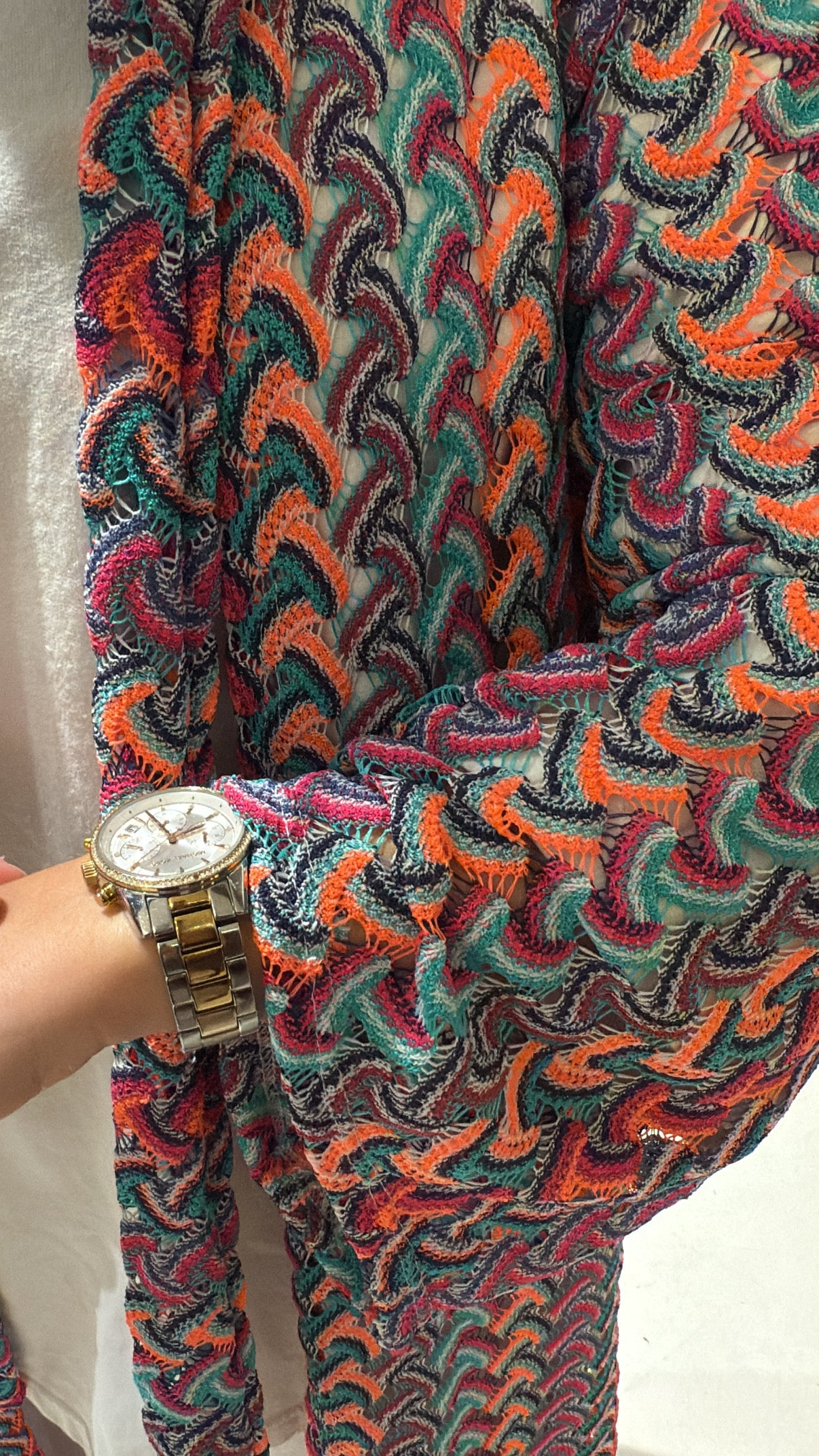 Kimono tricot tricolore