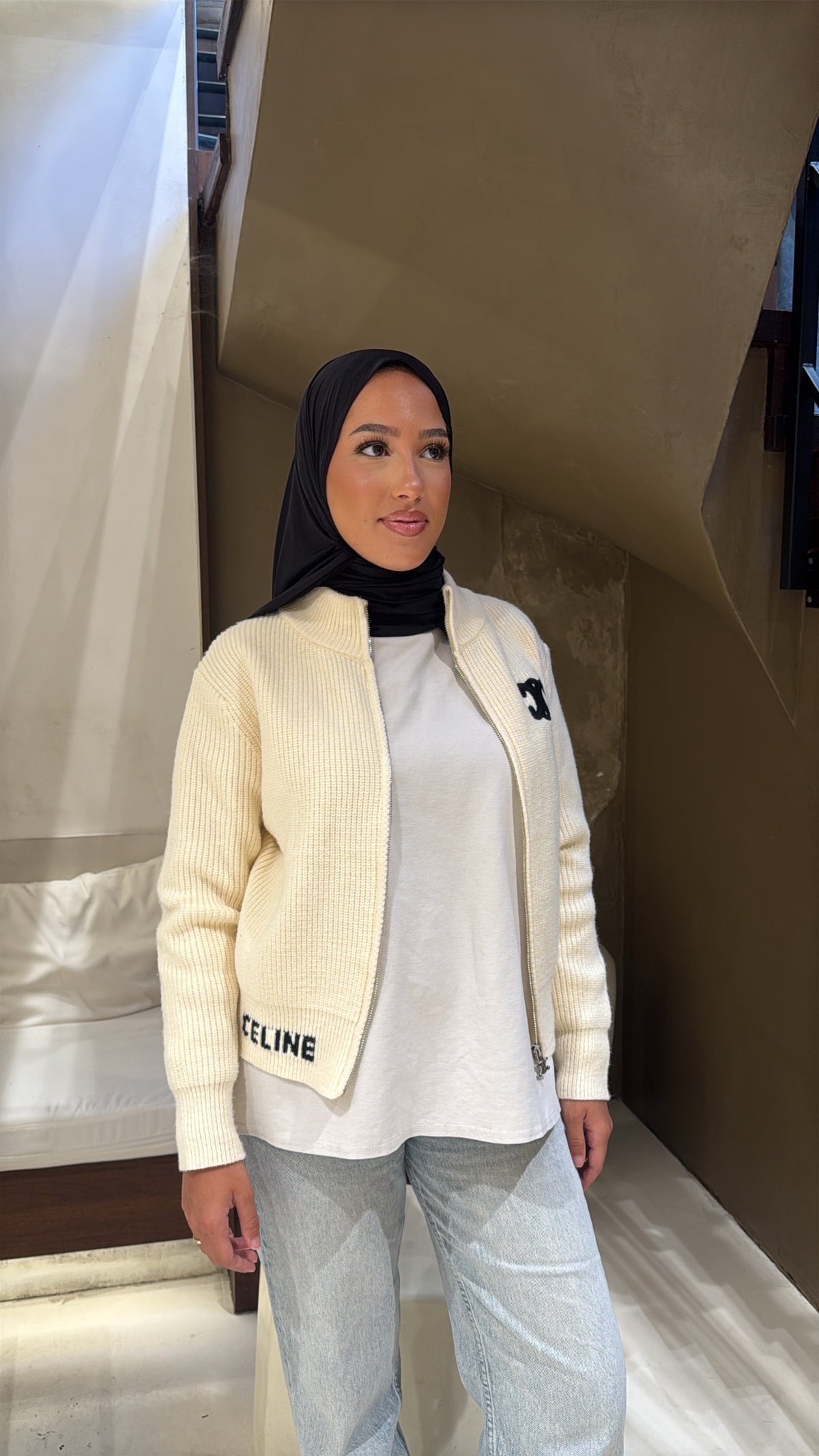 Gilet crème Céline