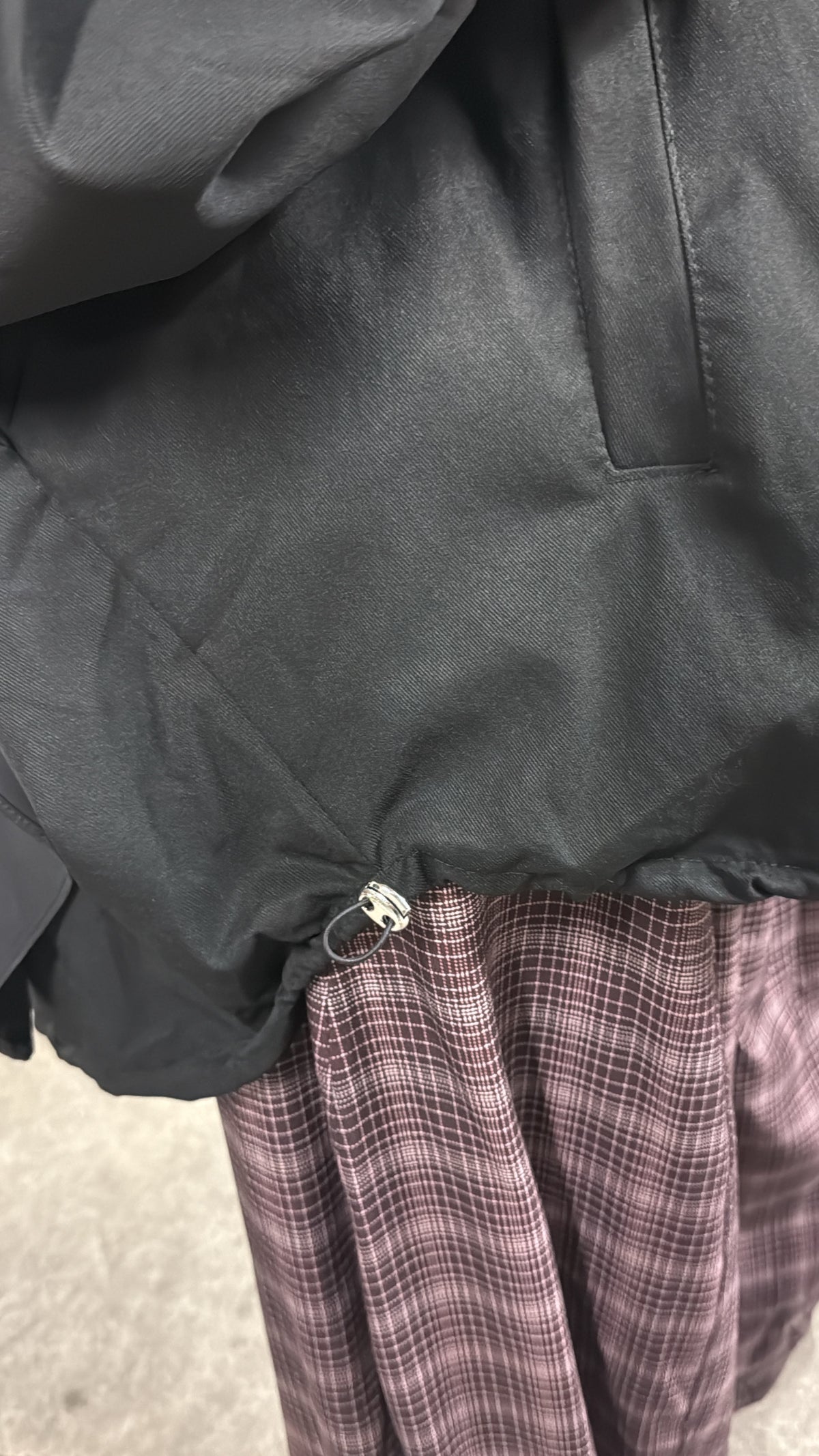 Chemise oversize resserrée