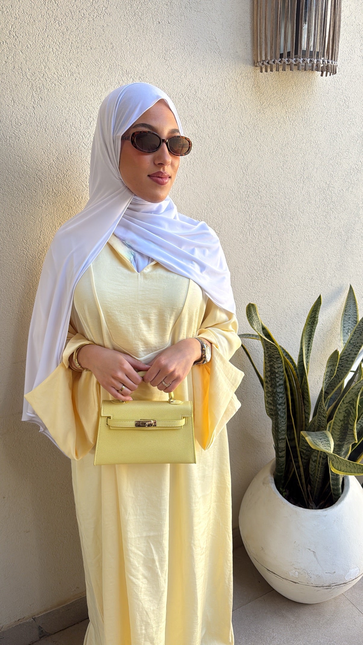 Abaya jaune
