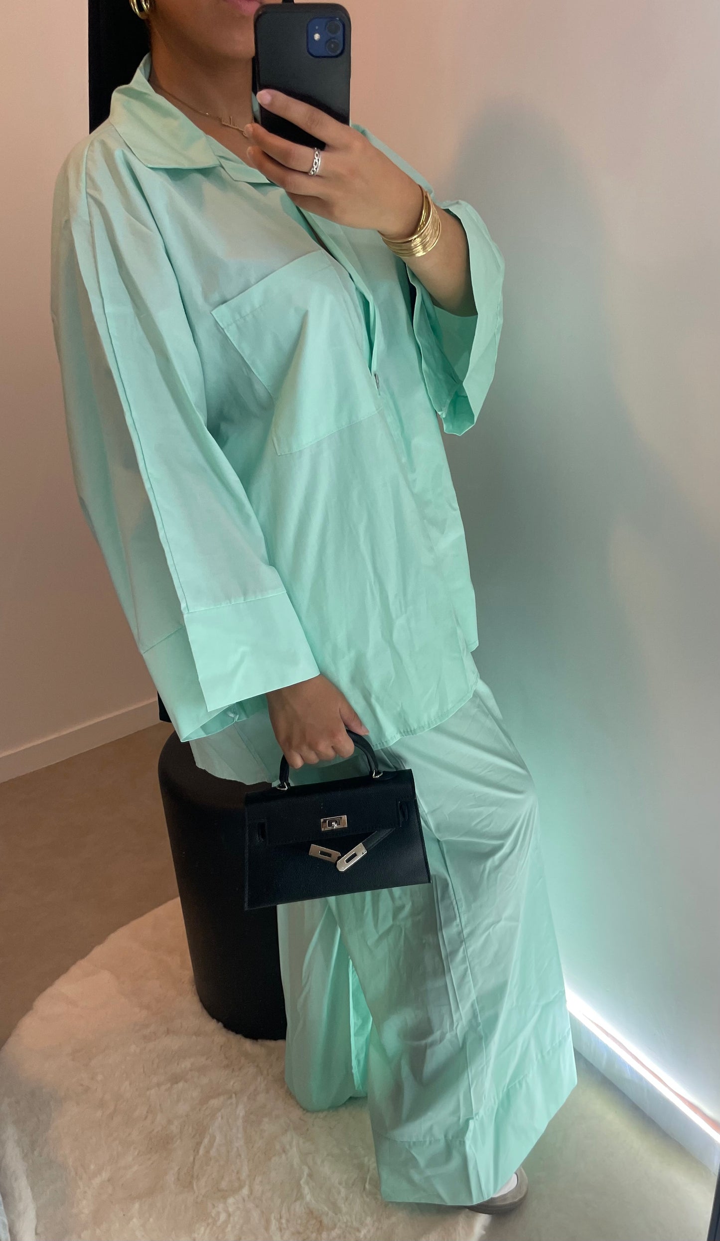 Ensemble chemise VERT