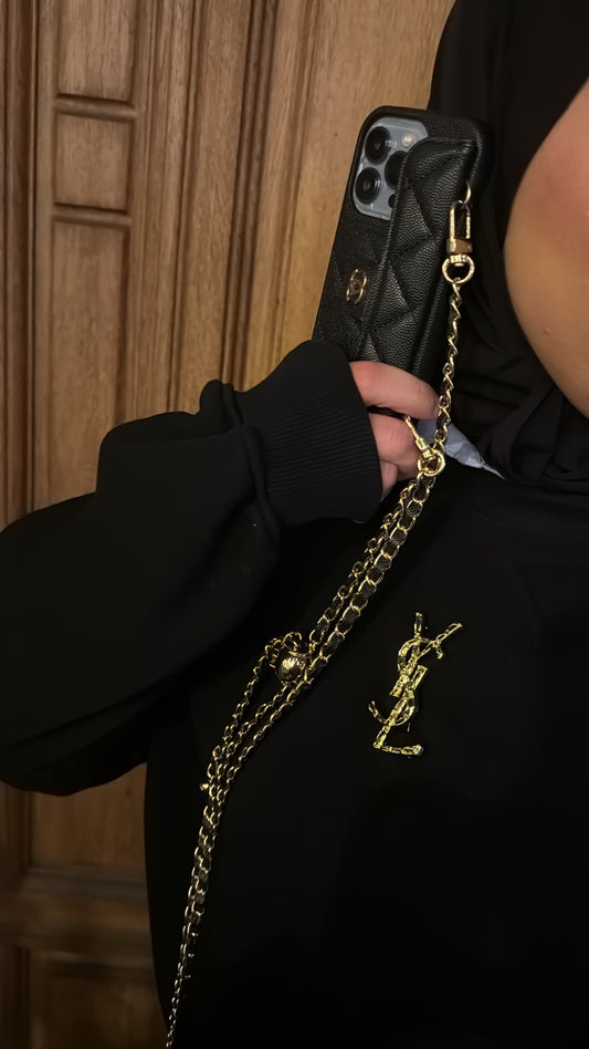 Broche YSL doré