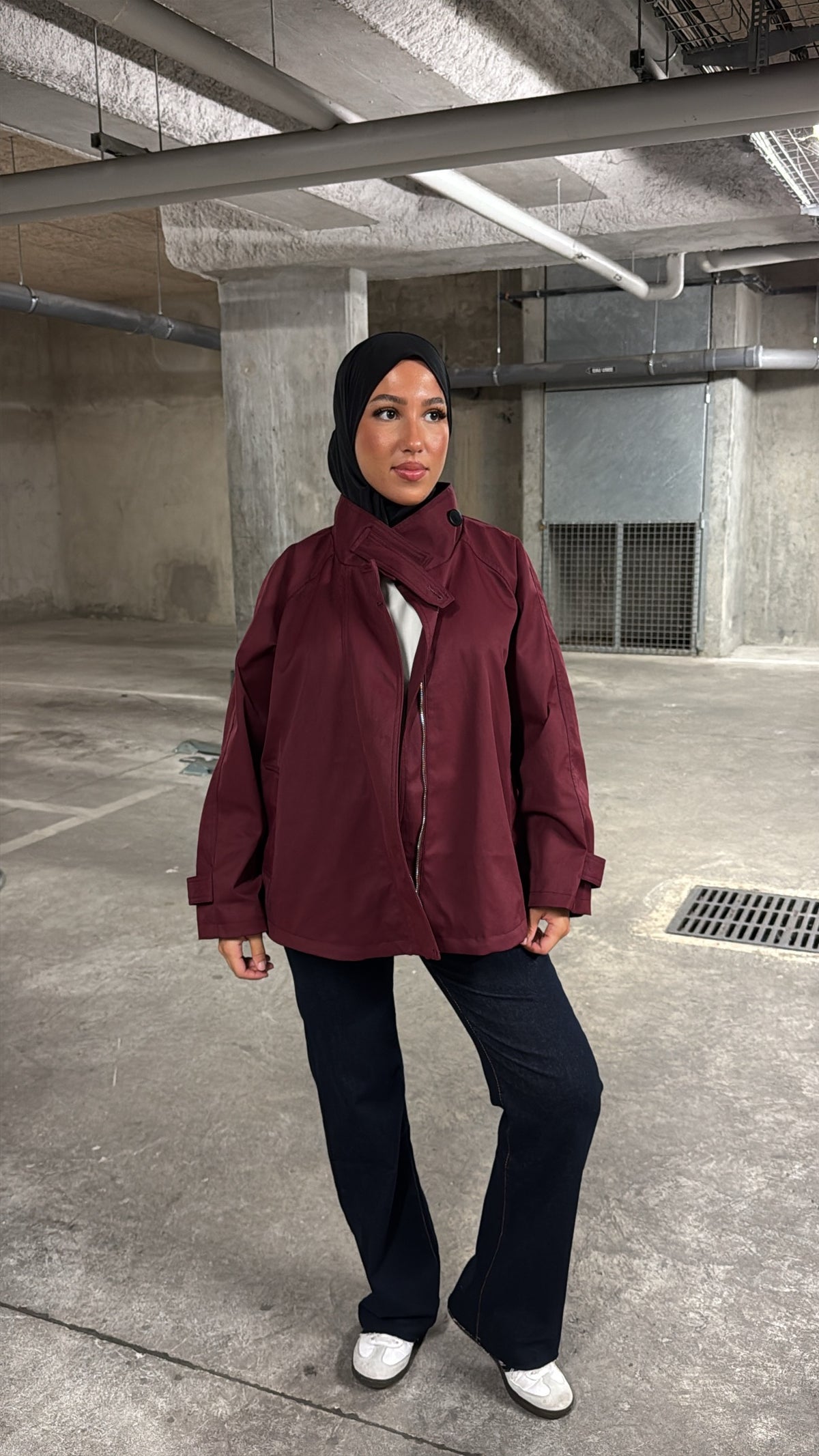 Trench bordeaux