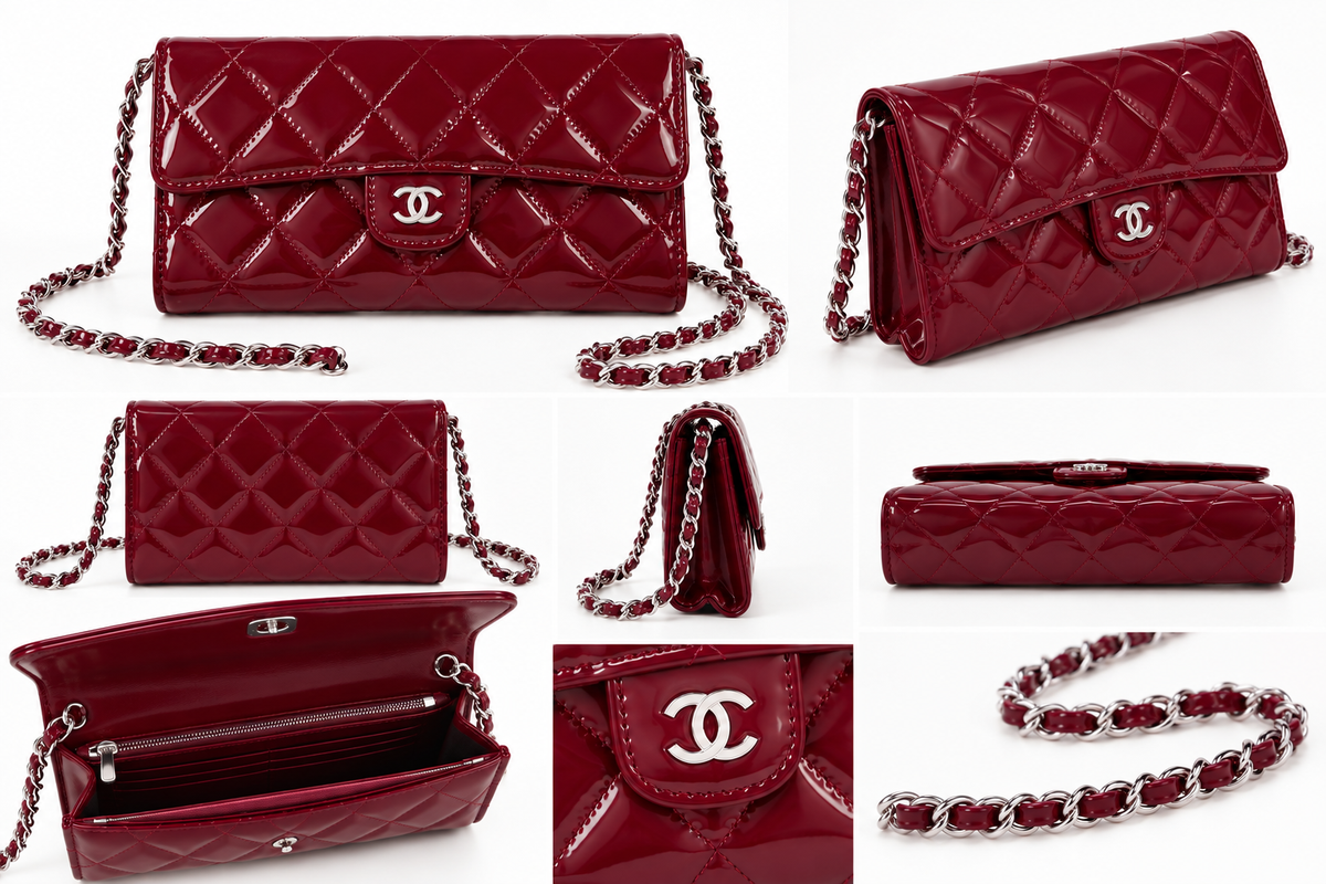 Sac medium bordeaux cc